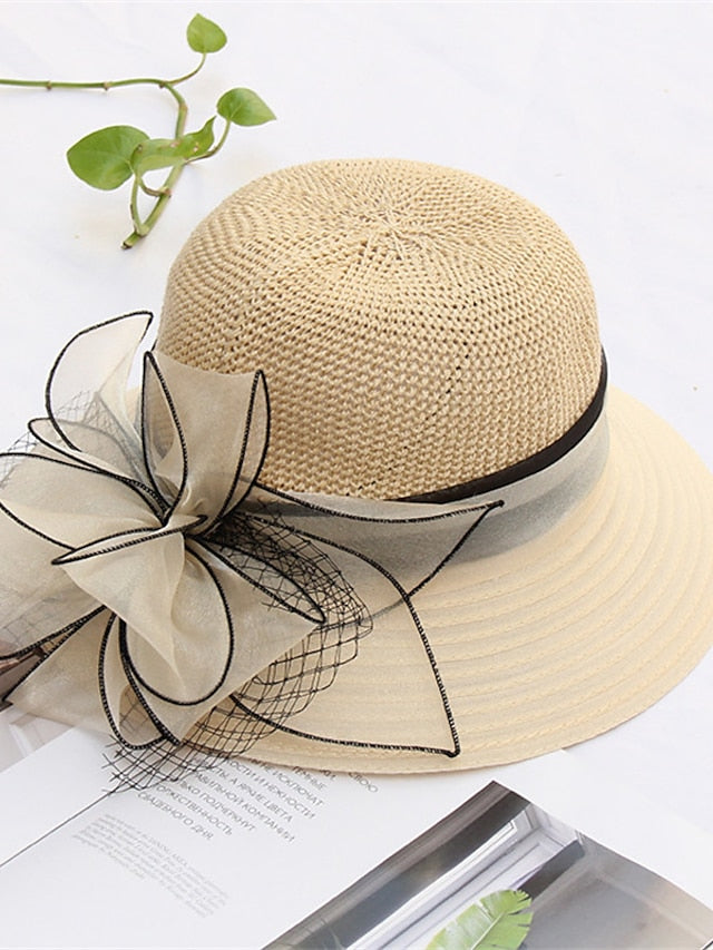 Hat Bucket Hat Sun Hat Pink Wine Khaki Party Outdoor Dailywear Floral Floral Portable Windproof Comfort for Women