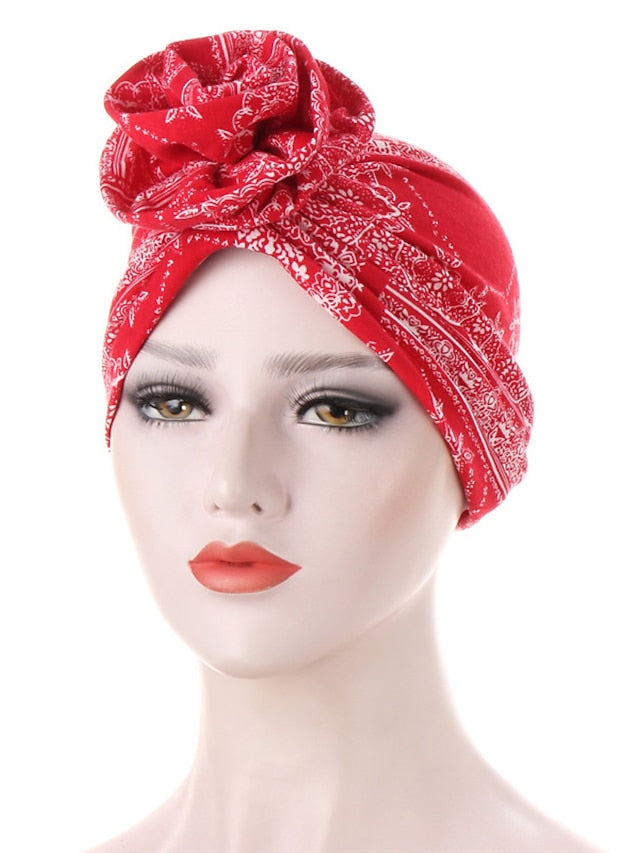 Turban Office Daily Flower / Plants Polyester Boho Cute 1 pcs for Women
