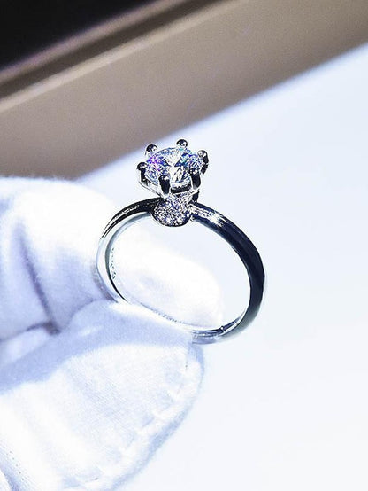 Wedding Ring For Anniversary Party Evening Gift Imitation Diamond Alloy Classic for Women