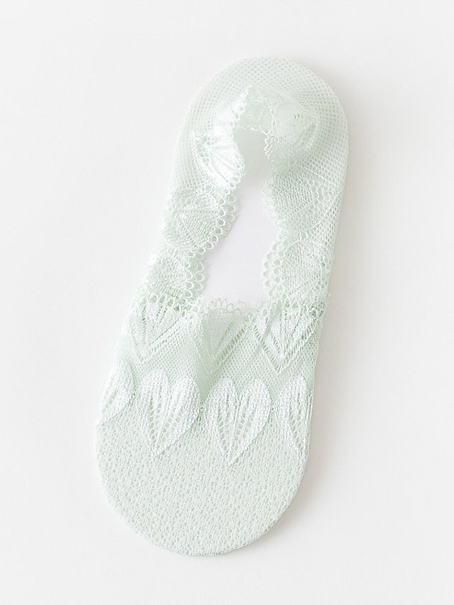 1 Pair Socks Solid Colored Antibacterial / Deodorant / Leg Shaping Simple Style Polyester / Cotton EU36-EU46 for Women