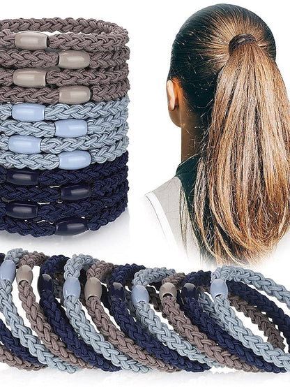 12pcs Weaved Hair Ties Hair Tie For Daily Thread Cord for Women