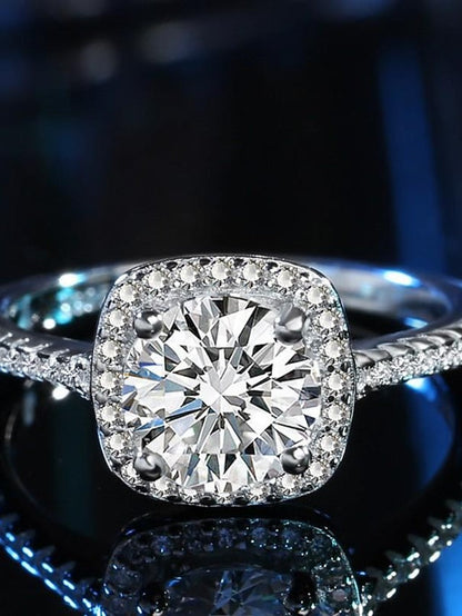 Wedding Ring For Anniversary Party Evening Gift Imitation Diamond Alloy Classic for Women