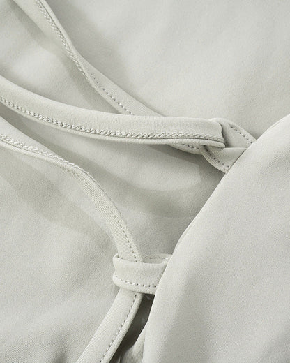 Waist Drawstring Vest Hollow Backless Jumpsuit