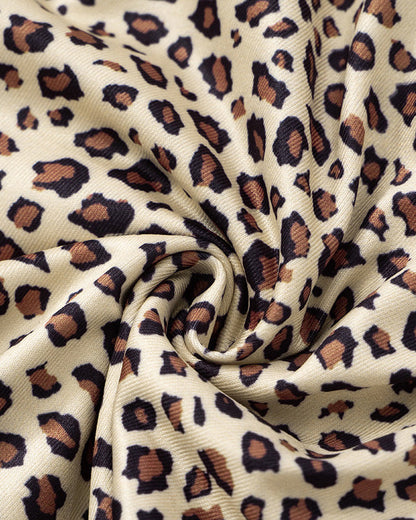 Leopard Print Bow Tie Suspender Short Jumpsuit