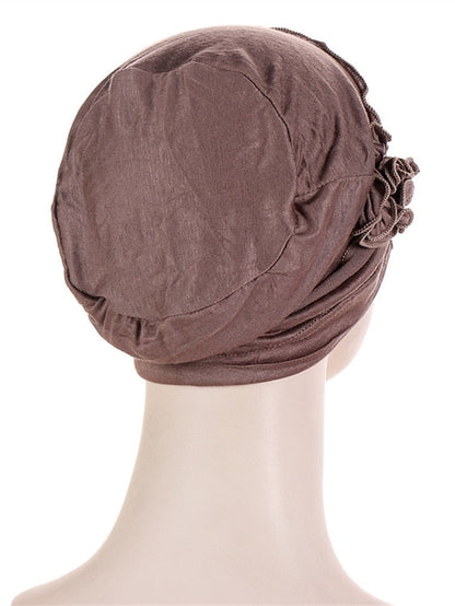 Women Turban Hat African Turban Covers Vintage Plain Head Wraps Soft Beanie Hat Headwear for Female for Women