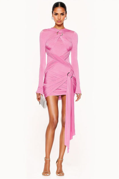 Minivestido con tirantes y cordones Odelia