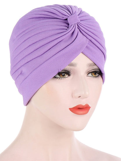 Turban Daily Holiday Solid / Plain Color Polyester Cute Cute 1 pcs for Women