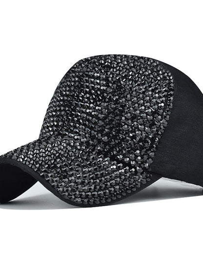 1pcs Summer Ladies Baseball Cap Wild Spring and Autumn Rhinestone Caps Fashion Personality Street Highlights Hip-hop Hats for Women