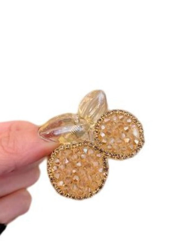 1 Pc Hair Claw Clips with Rhinestone ABS Nonslip  Hair Clips Strong Hold Hair Jaw Clips Small Hair Clips French Design Hair Styling Accessories for Women Girls for Women