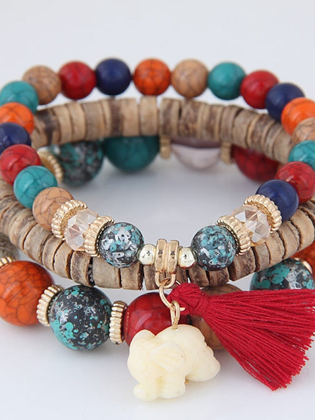 Bracelets Textured Street Multicolor Bracelets & Bangles for Women