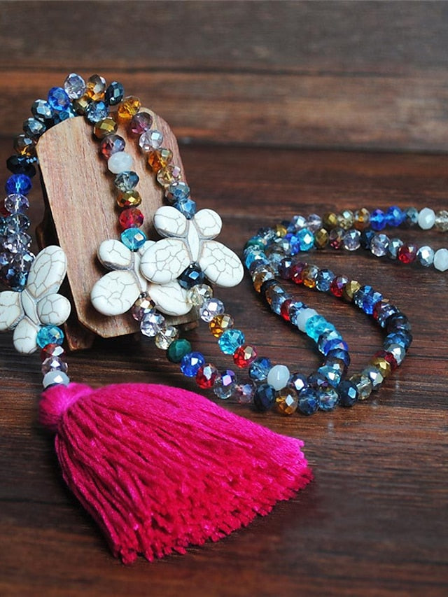 necklace Chic Modern Street Butterfly Necklaces & Color Crystal  Bohemia Sweater Necklace / Blue / Pink / Fall / Winter for Women