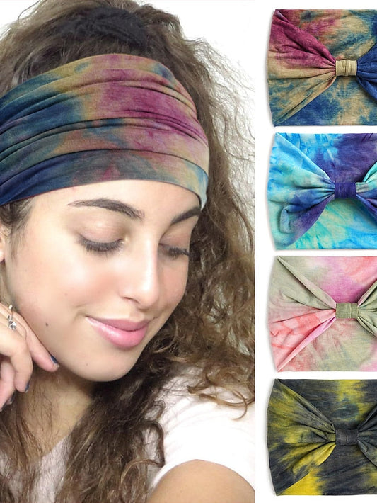 4pcs Girls' Headbands Vintage Modern Style Elastic Women Turban Headbands Twisted Cute Hair Band Accessorie for Women