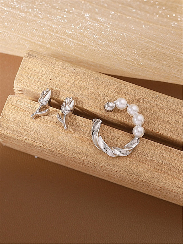3pcs Earrings Set For Party Evening Daily Festival Plastic Alloy for Women