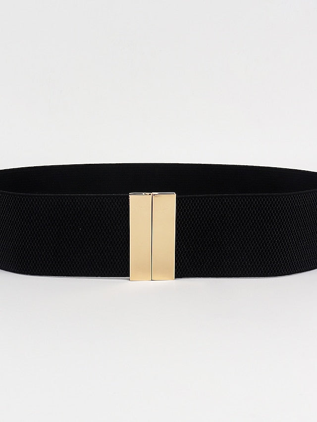Corset Belt Nylon Sliding Buckle Plain Casual Formal Work Daily Black White Red Purple for Women