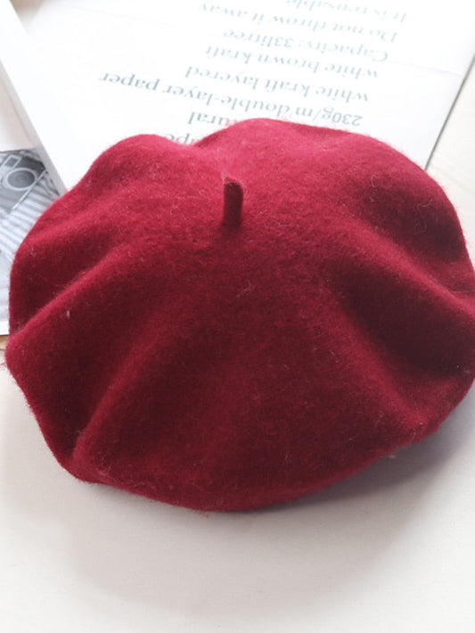 Hat Beret Hat Winter Hats Green Black Purple Outdoor Street Dailywear Knit Pure Color Comfort Warm Breathable for Women