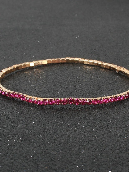 Bracelet Classic Fashion Vintage Theme Personalized Rhinestone Bracelet Jewelry Silver / Black / Red For Party Evening Gift Daily Birthday for Women