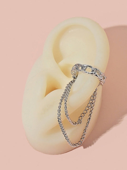 1PC Ear Cuff Earrings For Office Party Evening Daily Alloy Tassel Fringe for Women