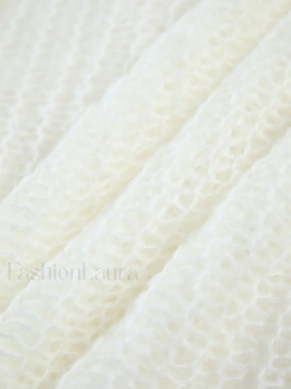 Open Knit Graceful Oversized Sweater