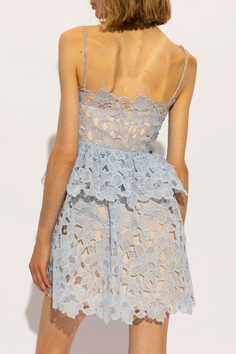 Vestido mini de tirantes finos con encaje Ophelia