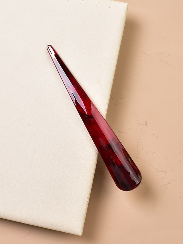 1pc Hair Clip For Street Holiday Handmade Alloy Green White Burgundy for Women