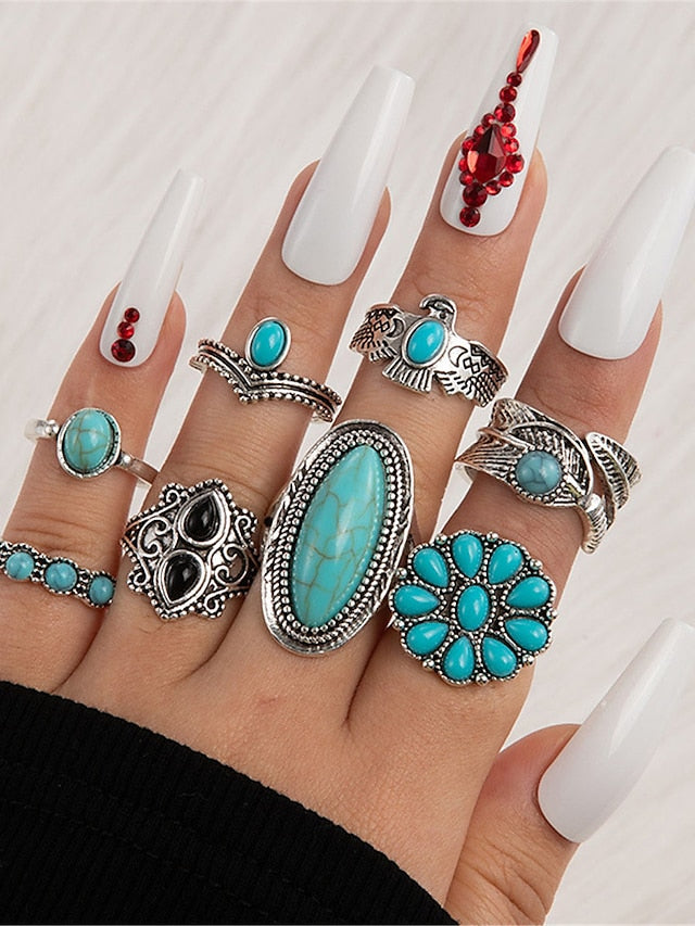Rings Archaistic Holiday Floral Ring for Women