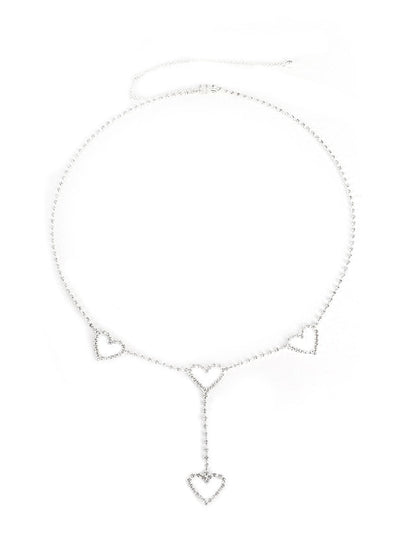 Belt Alloy Silver Gold Chain Daily Beach Pure Color for Women