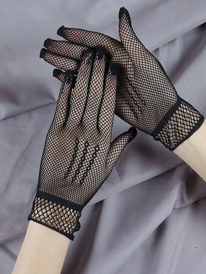 Gloves Wedding Party Evening Gift Nylon Simple Bridal Gloves Sexy 1 Pair for Women