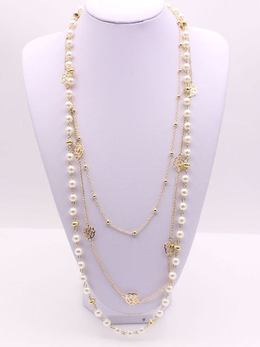1PC Necklace Long Necklace For Pearl Gift Daily Alloy Classic for Women