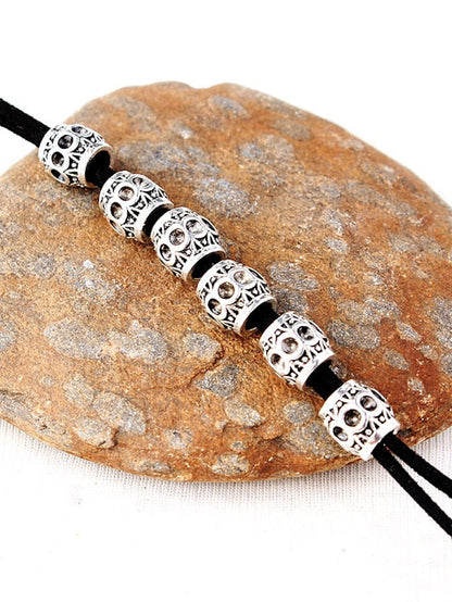 1pc Hair Ties Hair Tie For Street Gift Daily Holiday Head Handmade Cord Alloy Scarlet Black Gray for Women