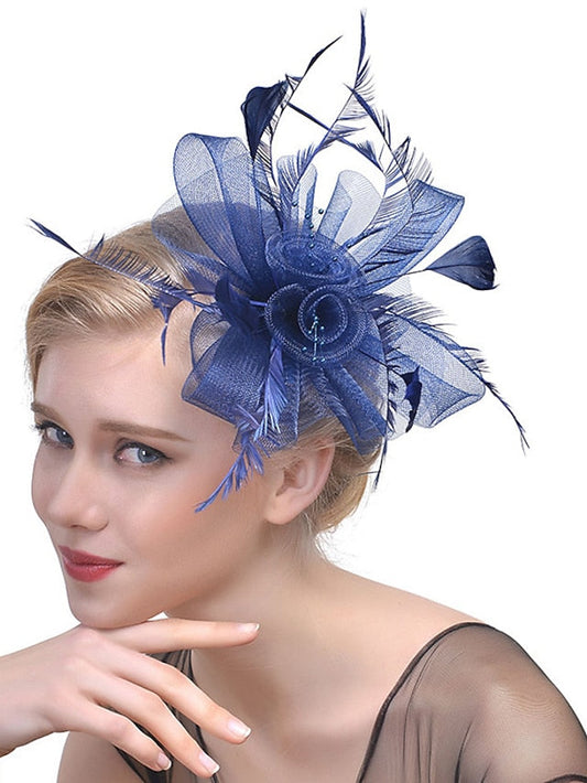 Hair Clip Party Party Solid Color Headwear / White / Red / Blue / Fall / Winter for Women