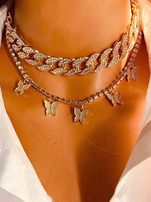 necklace Chic & Modern Party Butterfly Necklaces / Gold / Silver / Fall / Winter / Spring for Women