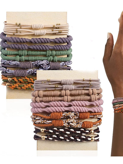 20pcs Hair Ties Hair Tie For Daily Thread Cord (Without the Card) for Women