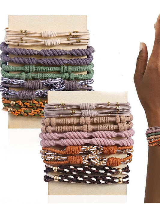 20pcs Hair Ties Hair Tie For Daily Thread Cord (Without the Card) for Women