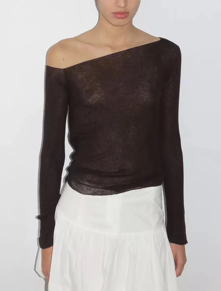 Paloma Wool Spain Vintage Anticlined Shoulder Smock Sweater
