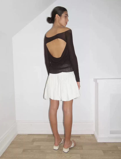 Paloma Wool Spain Vintage Anticlined Shoulder Smock Sweater