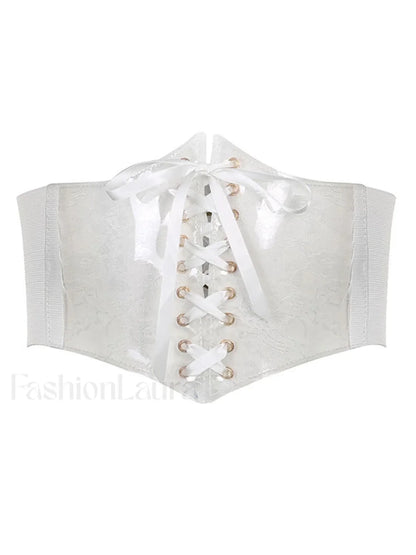 Patchwork Lace Corset Top