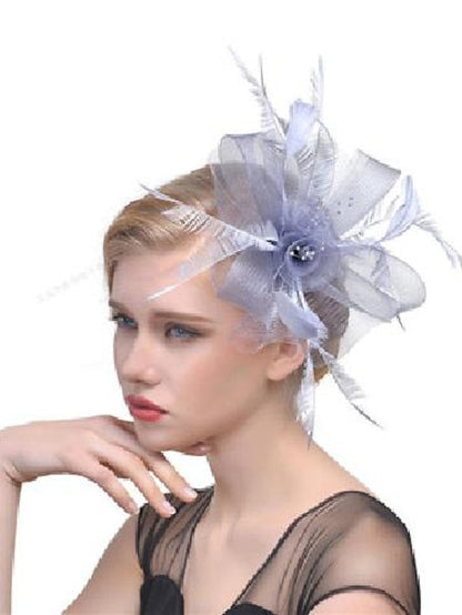 Hair Clip Party Party Solid Color Headwear / White / Red / Blue / Fall / Winter for Women