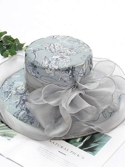Hat Sun Hat Light Pink Pink Light Gray Outdoor Home Street Mesh Embroidery Flower Portable Windproof Comfort for Women