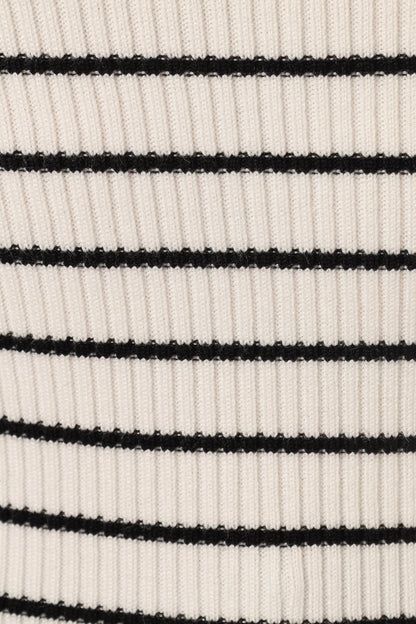 Top de punto Kiersten - Blanco y negro