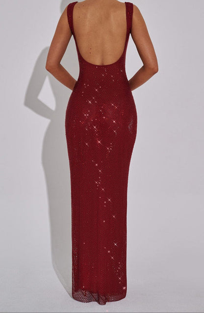 Alba Maxi Dress - Wine
