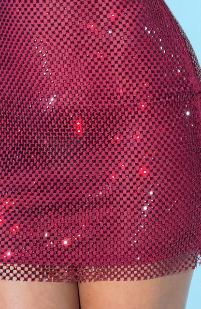 Zelmira Mini Dress - Wine