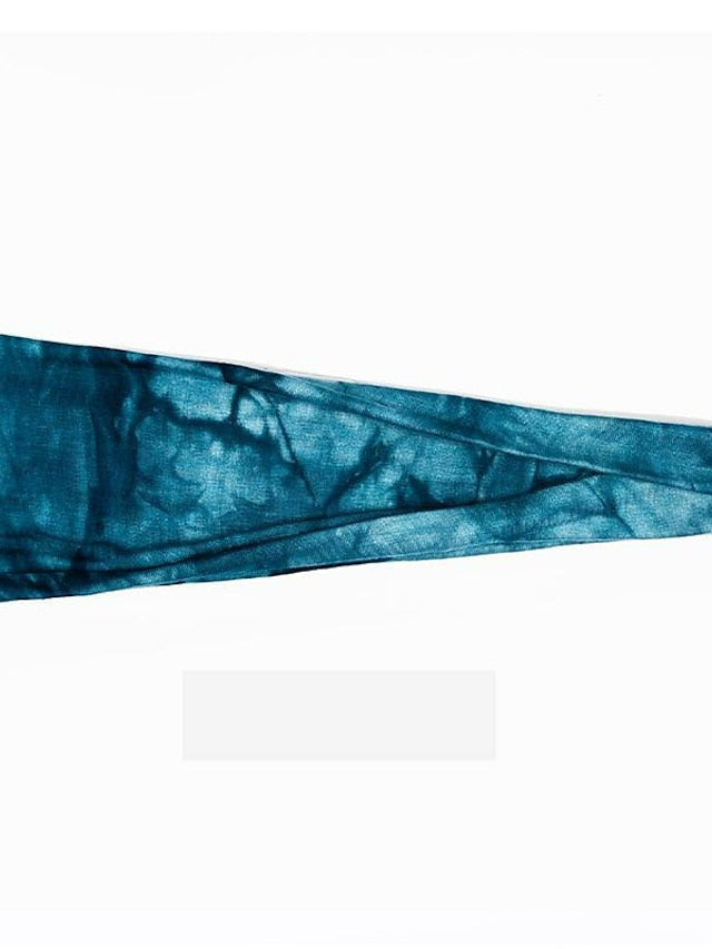 1PC Girls' Headbands Headband For Outdoor Fabric Tie dye green Tie Dye Purple Tie Dye Yellow for Women