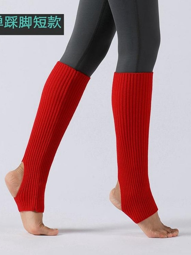 Kid's Leg Warmers Boot Cuffs Home Daily Solid Color Acrylic Fibers Basic Classic Warm 1 Pair for Women