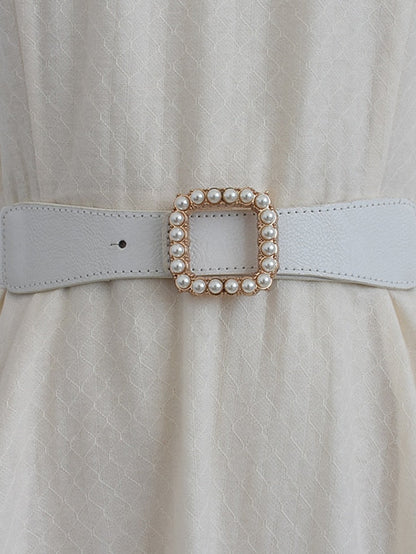Belt Faux Leather White Black Skinny Belt Outdoor Dailywear Daily Holiday Pure Color / Spring / Summer / Fall / Winter for Women