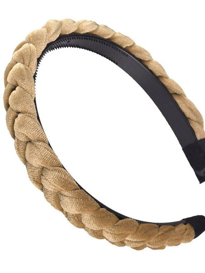 1PC Headbands Headband For Wedding Party Evening Crossover Fabric grey toothed pink toothed wine red toothed for Women