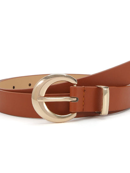 Unisex PU Buckle Belt PU Leather Metal Bucke Plain Casual Classic Party Daily White Black Pink Red for Women