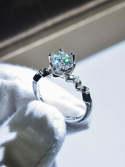 Wedding Ring For Anniversary Party Evening Gift Imitation Diamond Alloy Classic for Women