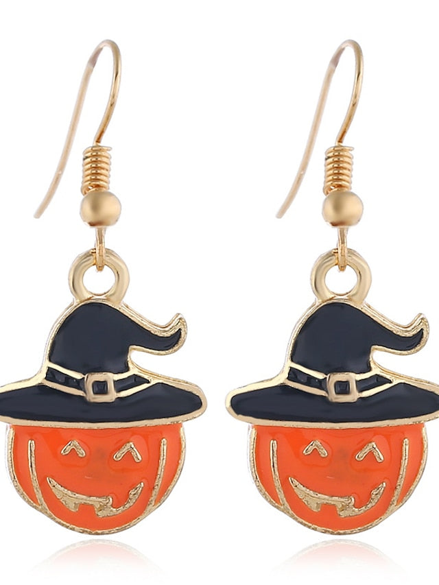 Earrings Chic & Modern Halloween Pumpkin Earring for Women