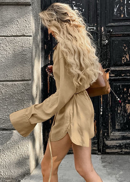 Riviera Sands - Cropped Shirt & Drawstring Shorts Set