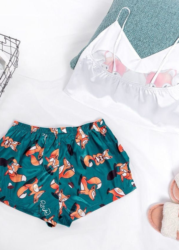 Lavender Bloom - Two-Piece Camisole and Shorts Set